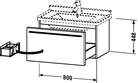 وحدة موبيليا معلقة على الحائط, XL6057
