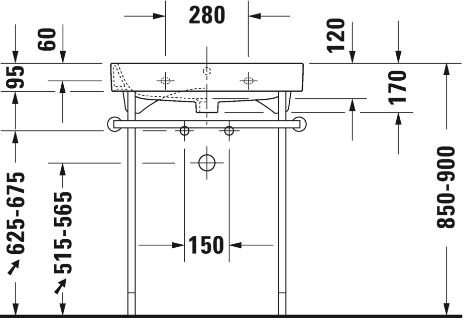 Washbasin, furniture washbasin, 231865