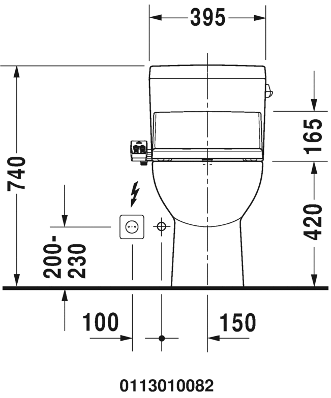 مرحاض قطعة واحدة, 011301