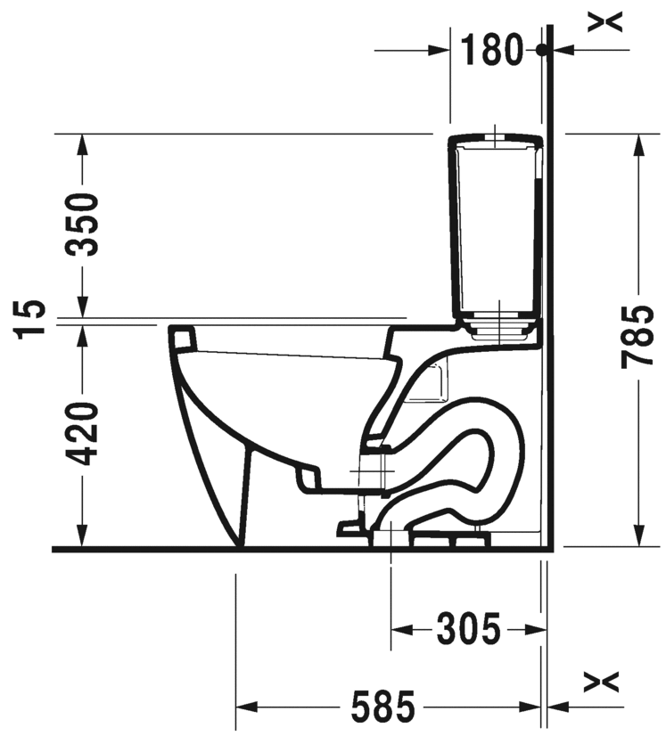 مرحاض قطعتين, 217101