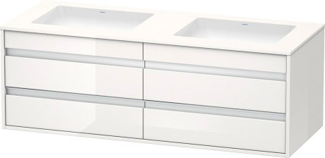 وحدة موبيليا معلقه لحوض تحت سطح أفقي مشترك, KT6858B2222