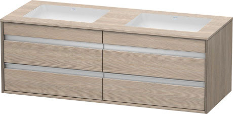 وحدة موبيليا معلقه لحوض تحت سطح أفقي مشترك, KT6858B3131