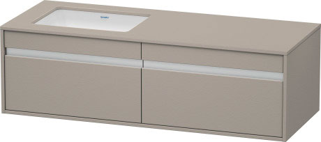 وحدة موبيليا معلقه لحوض تحت سطح أفقي مشترك, KT6897L1414