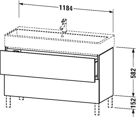 Vanity unit floor-standing, LC6779