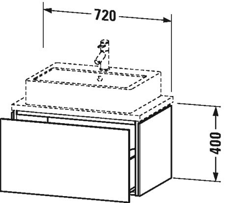 Vanity unit for console compact, LC5801