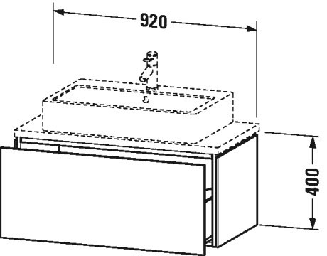 Vanity unit for console compact, LC5803