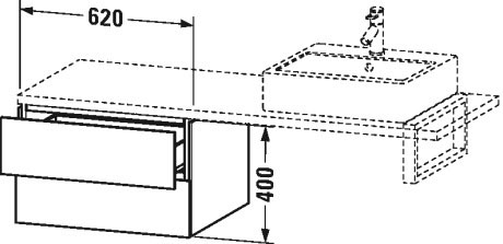 Low cabinet for console, LC5838
