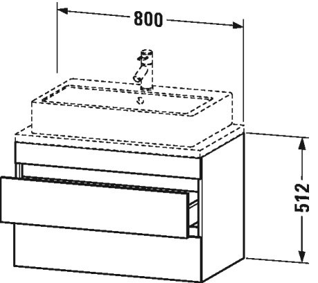 Vanity unit for console compact, DS5307