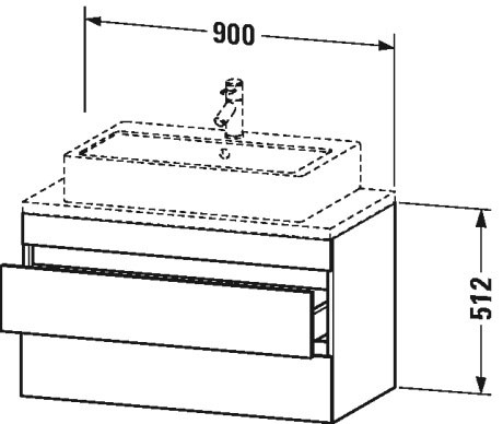 Vanity unit for console compact, DS5308