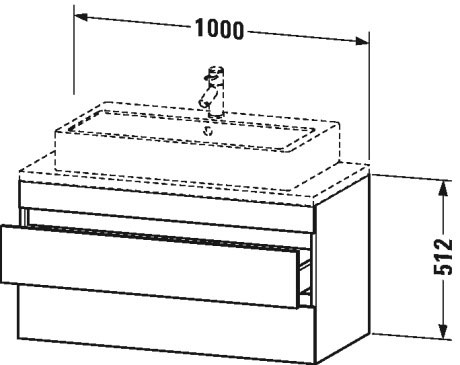 Vanity unit for console compact, DS5309