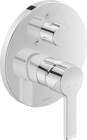 Single lever bath mixer for concealed installation, B25210018010 with diverter valve and security combination, flow rate 22,5 l/min (3 bar)