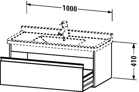 وحدة موبيليا معلقة على الحائط, KT6665