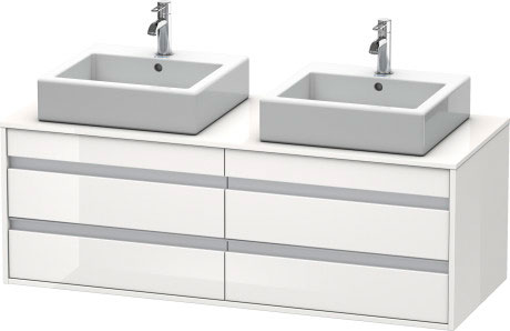 Vanity unit wall-mounted, KT6657B2222