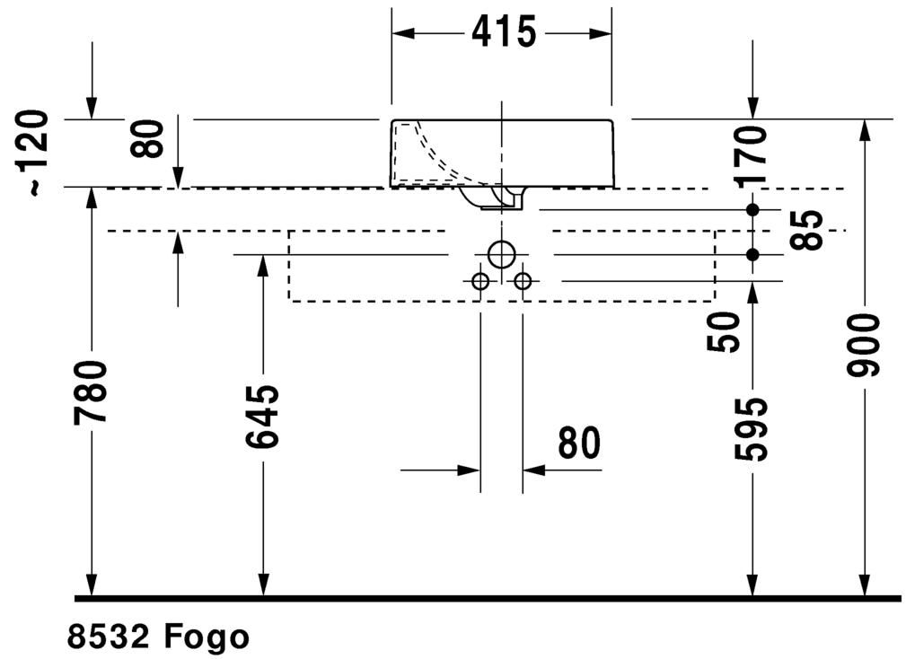 حوض أعلى سطح أفقي, 032042