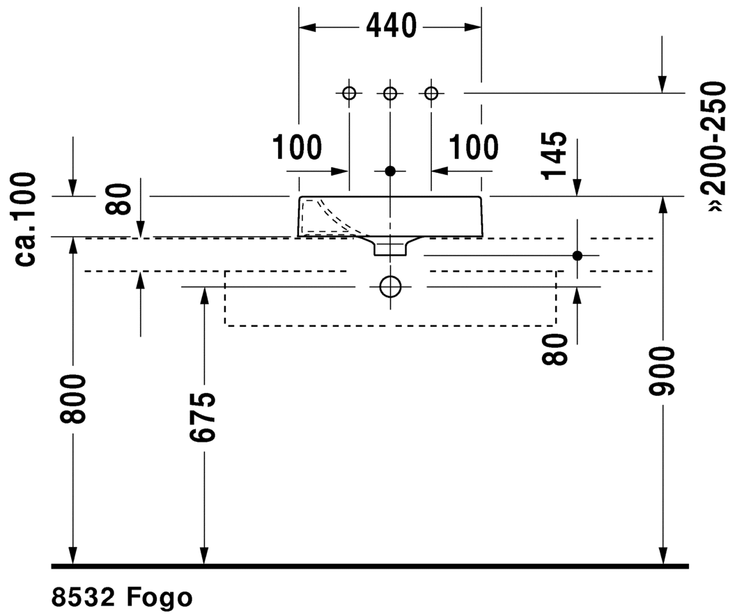 حوض أعلى سطح أفقي, 032045