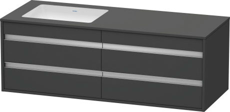 وحدة موبيليا معلقه لحوض تحت سطح أفقي مشترك, KT6857L4949