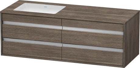 وحدة موبيليا معلقه لحوض تحت سطح أفقي مشترك, KT6857L5151