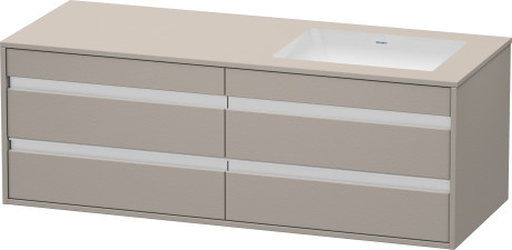 وحدة موبيليا معلقه لحوض تحت سطح أفقي مشترك, KT6857R1414