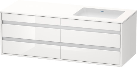 وحدة موبيليا معلقه لحوض تحت سطح أفقي مشترك, KT6857R2222