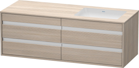 وحدة موبيليا معلقه لحوض تحت سطح أفقي مشترك, KT6857R3131
