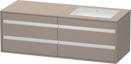 وحدة موبيليا معلقه لحوض تحت سطح أفقي مشترك, KT6857R4343