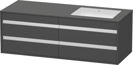 وحدة موبيليا معلقه لحوض تحت سطح أفقي مشترك, KT6857R4949