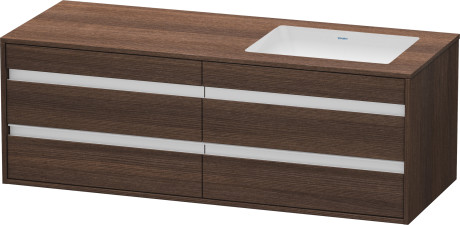 وحدة موبيليا معلقه لحوض تحت سطح أفقي مشترك, KT6857R5353
