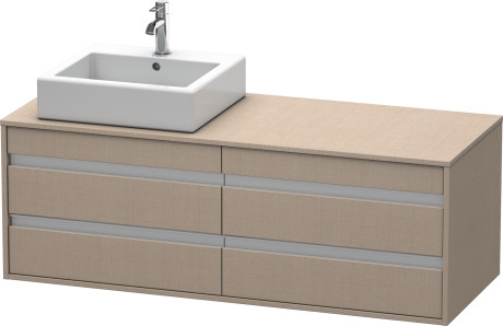 Vanity unit wall-mounted, KT6657L7575