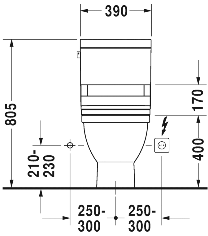 مرحاض قطعتين, 212501