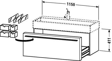 وحدة موبيليا معلقة على الحائط, FO9557