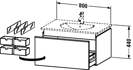 وحدة موبيليا معلقة على الحائط, DN6461