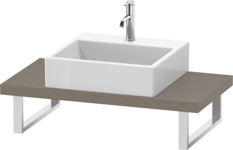 Console for above counter basin and countertop basin compact, LC100C07575 Width maximum 2000 mm