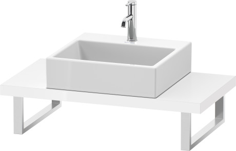 Console for above counter basin and countertop basin compact, LC100C08585 Width maximum 2000 mm