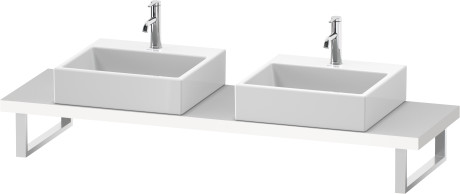 Console for above counter basin and countertop basin compact, LC101C01818 Width maximum 2000 mm