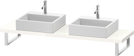 Console for above counter basin and countertop basin compact, LC101C02222 Width maximum 2000 mm