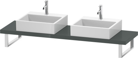 Console for above counter basin and countertop basin compact, LC101C03838 Width maximum 2000 mm