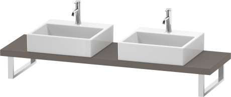 Console for above counter basin and countertop basin compact, LC101C04343 Width maximum 2000 mm