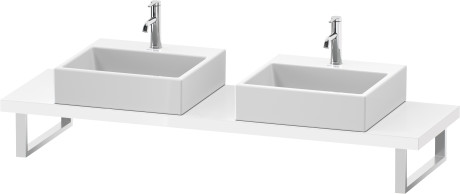 Console for above counter basin and countertop basin compact, LC101C08585 Width maximum 2000 mm