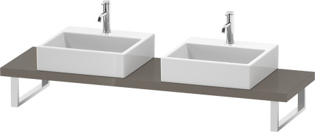 Console for above counter basin and countertop basin compact, LC101C08989 Width maximum 2000 mm