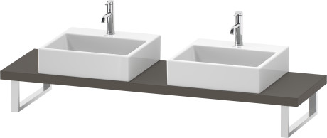 Console for above counter basin and countertop basin compact, LC101C09090 Width maximum 2000 mm
