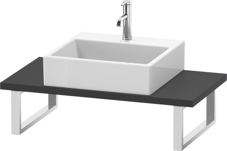 Console for above counter basin and countertop basin compact, LC104C04949 Width maximum 2000 mm