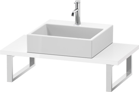 Console for above counter basin and countertop basin compact, LC104C08585 Width maximum 2000 mm
