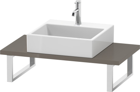 Console for above counter basin and countertop basin compact, LC104C08989 Width maximum 2000 mm