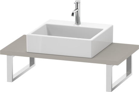 Console for above counter basin and countertop basin compact, LC104C09191 Width maximum 2000 mm
