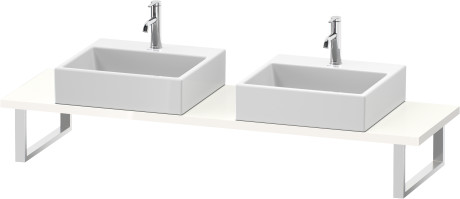 Console for above counter basin and countertop basin compact, LC105C02222 Width maximum 2000 mm