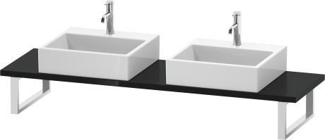 Console for above counter basin and countertop basin compact, LC105C04040 Width maximum 2000 mm