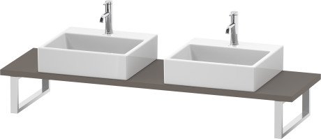 Console for above counter basin and countertop basin compact, LC105C04343 Width maximum 2000 mm
