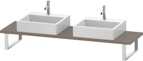 Console for above counter basin and countertop basin compact, LC105C07575 Width maximum 2000 mm