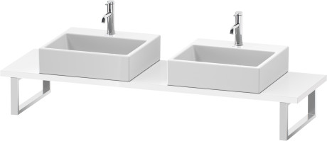 Console for above counter basin and countertop basin compact, LC105C08585 Width maximum 2000 mm