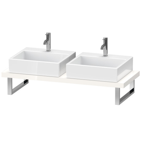 Console for above counter basin and countertop basin compact, LC101C08585 Width maximum 2000 mm